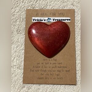 Handcrafted By Me Heart Hug 1.65 x2.05 inch